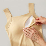 Sewn-in cup detail